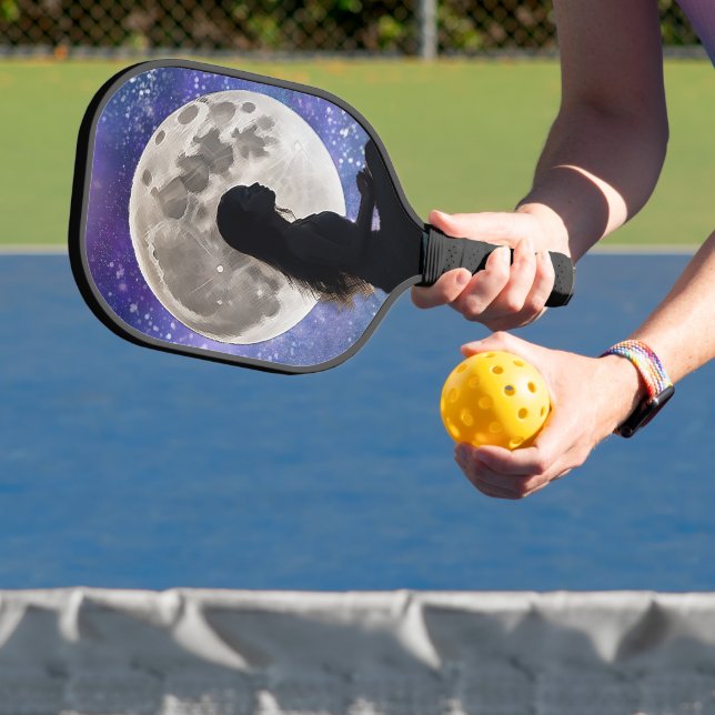Harmony's Lunar Serenity: Daughter of the Mystic Pickleball Paddle (Insitu)