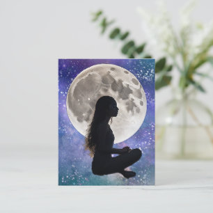 Harmony's Lunar Serenity: Daughter of the Mystic Postcard