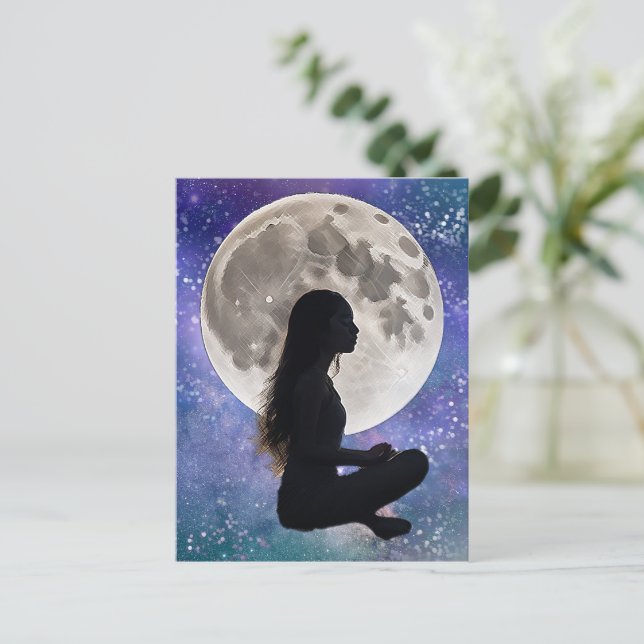 Harmony's Lunar Serenity: Daughter of the Mystic Postcard (Standing Front)