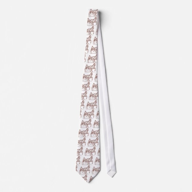 harness cart horse racing sulkies trotter tie (Front)