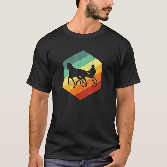 Harness Horse Retro Horse Harness Racing T-Shirt (Front)