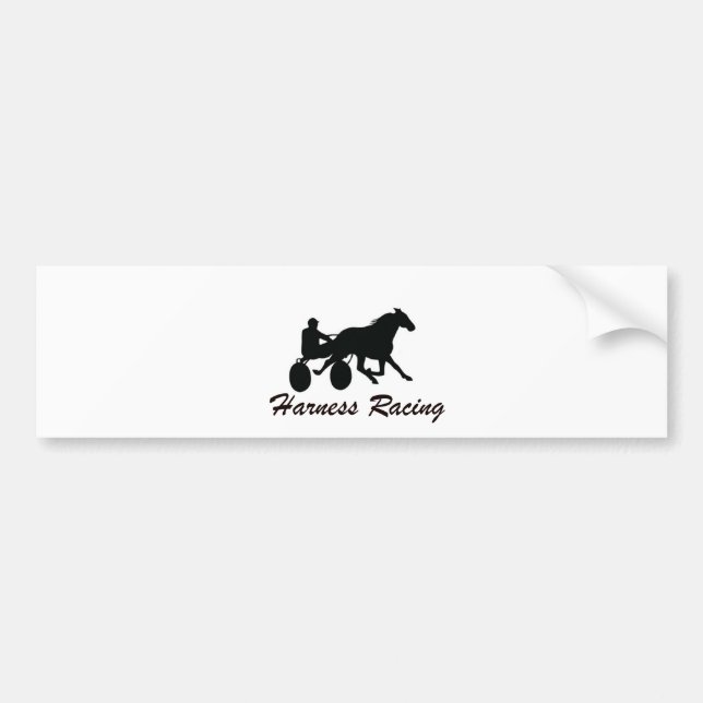 Harness Racing Bumper Sticker (Front)
