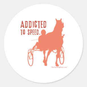 Harness Racing Classic Round Sticker