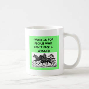 harness racing coffee mug