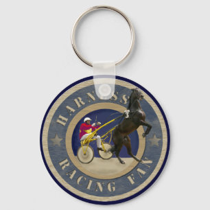 Harness Racing Fan Key Ring