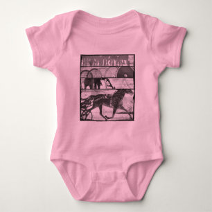 Harness Racing Grunge Baby Bodysuit
