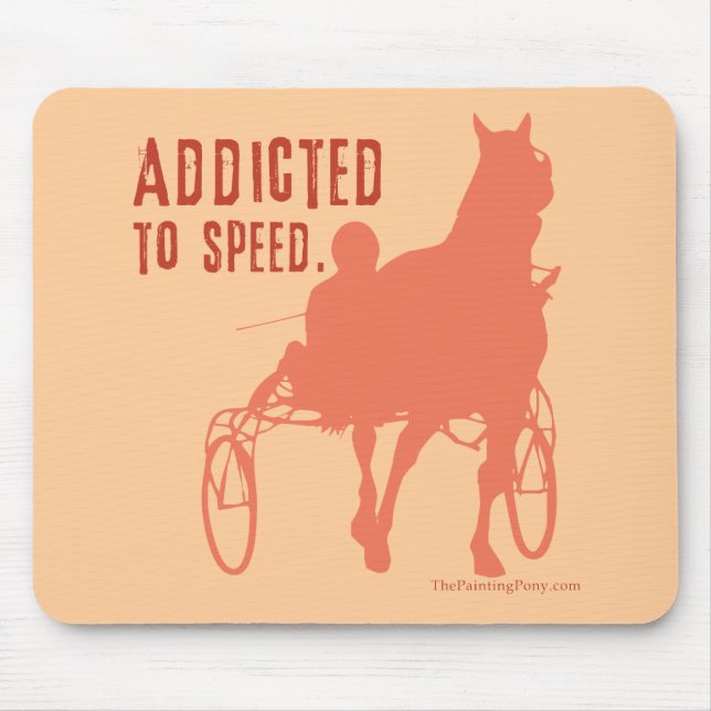 Harness Racing Horse Lover Mouse Mat (Front)