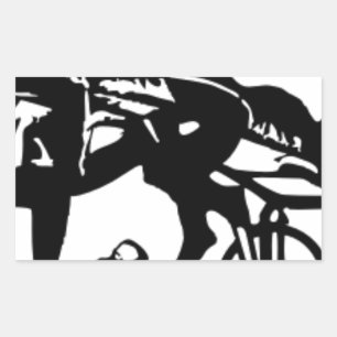 Harness Racing Horse Rectangular Sticker