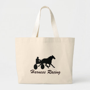 Harness Racing Large Tote Bag