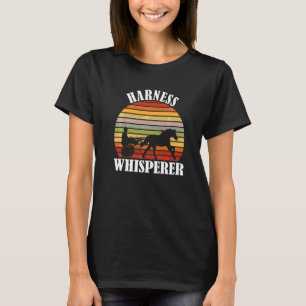 Harness Racing Retro Vintage Harness Whisperer Hor T-Shirt