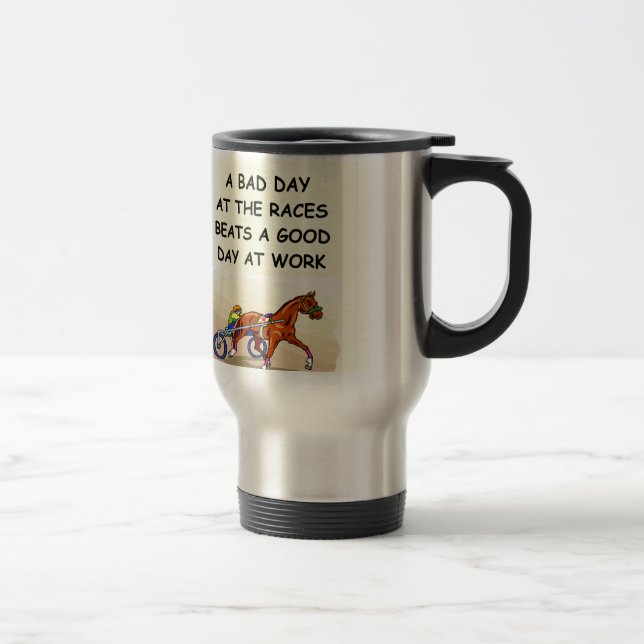 harness racing travel mug (Right)