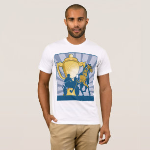 Harness Racing Trophy Sulky and Horse T-Shirt