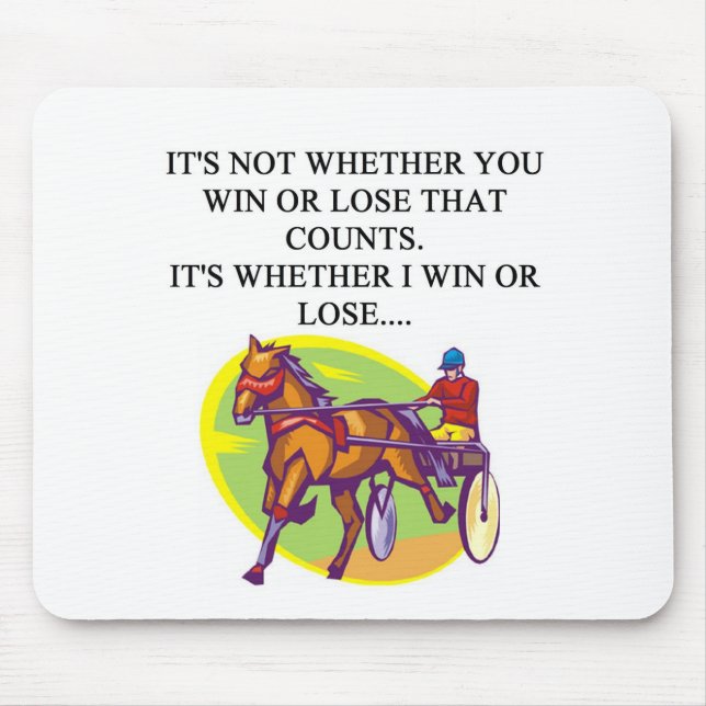 HARNESS raing joke design Mouse Mat (Front)