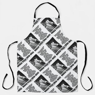 Harnessing A Waterfall Sun's Energy Tesla Quote Apron