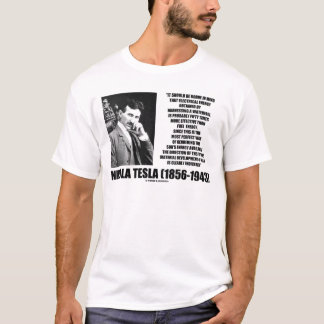 Harnessing A Waterfall Sun's Energy Tesla Quote T-Shirt