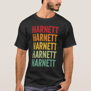 Harnett County North Carolina Rainbow Text Design T-Shirt