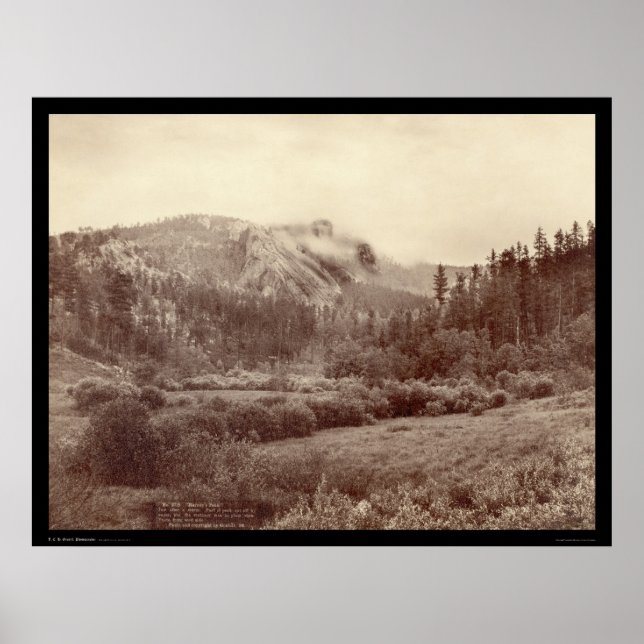 Harney's Peak Just after a Storm SD 1890 Poster (Front)