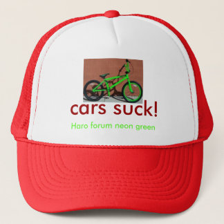 HaroForumIntroLiteNeon, cars suck!, Haro forum ... Trucker Hat