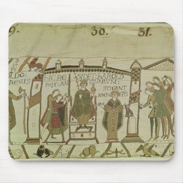 Harold  is offered the crown and the mouse mat (Front)