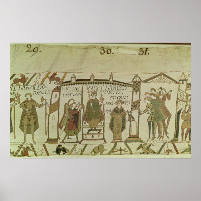 Harold  is offered the crown and the poster (Front)