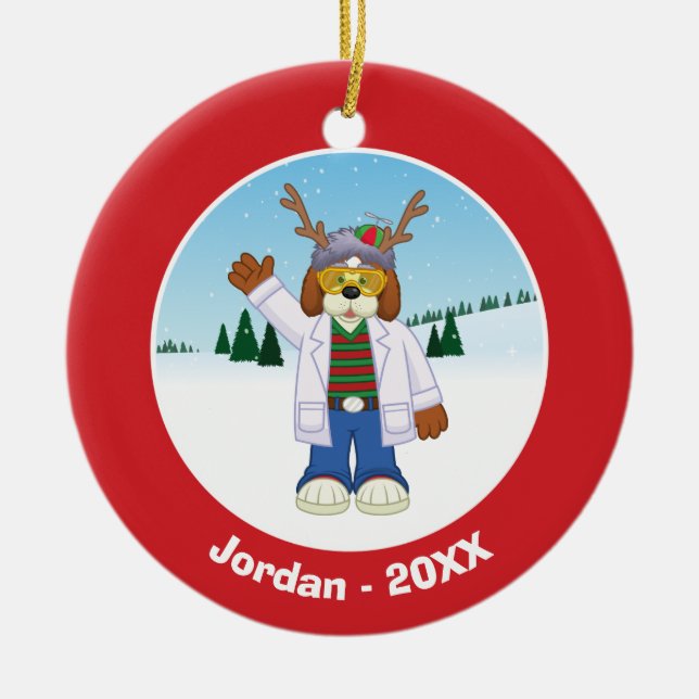 Harold J. "Goober" Hausenfeffer Jr. Ceramic Tree Decoration (Front)