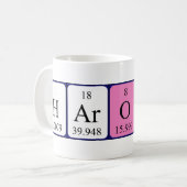 Haroon periodic table name mug (Front Left)