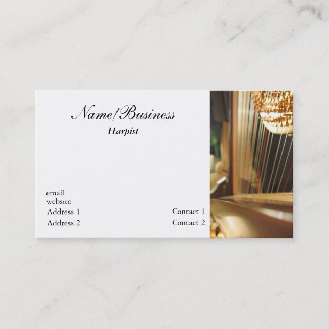 Harp Business Card (Front)