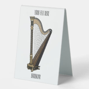 Harp cartoon illustration