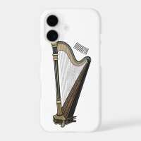 Harp cartoon illustration
