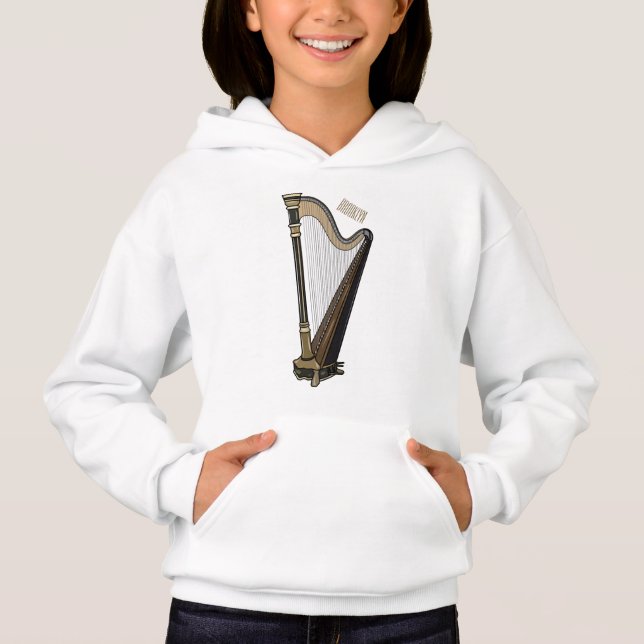 Harp cartoon illustration  (Front)