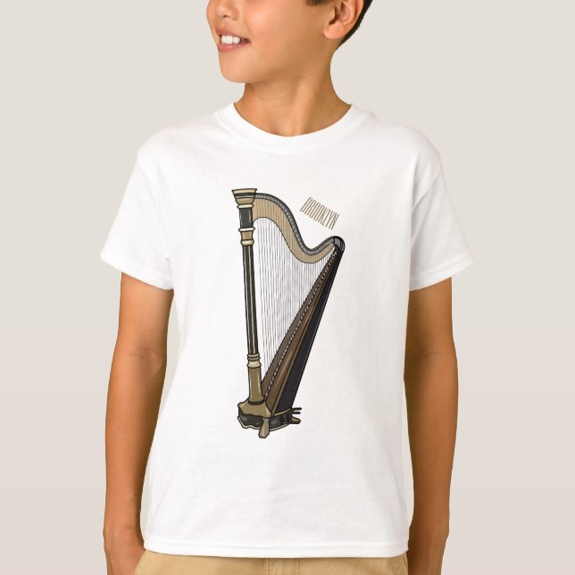 Harp cartoon illustration  T-Shirt (Front)