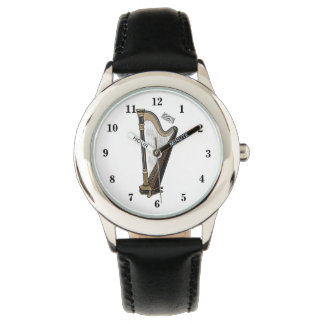 Harp cartoon illustration  watch