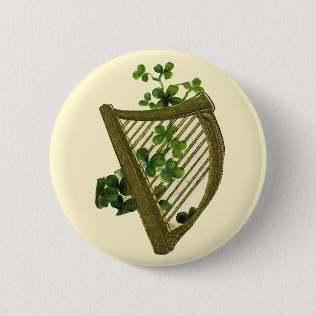 Harp & Clover - Button (Front)