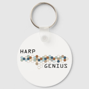 Harp Genius Key Ring