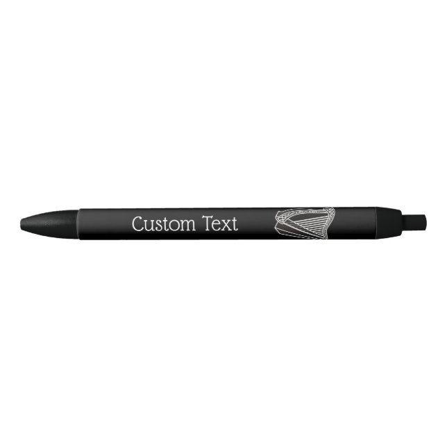 Harp Icon Black Ink Pen (Front)