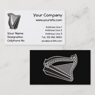 Harp Icon Business Card
