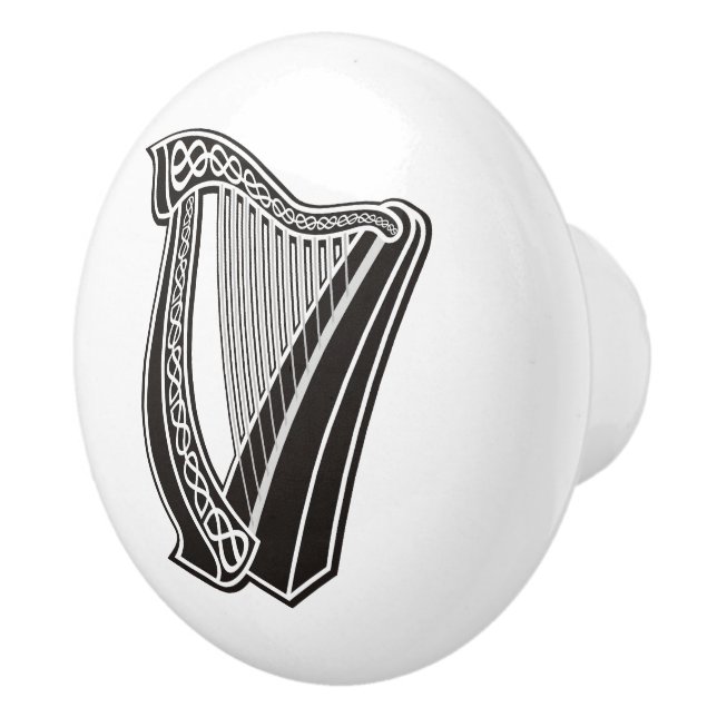 Harp Icon Ceramic Knob (Right)