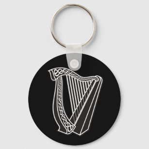 Harp Icon Key Ring