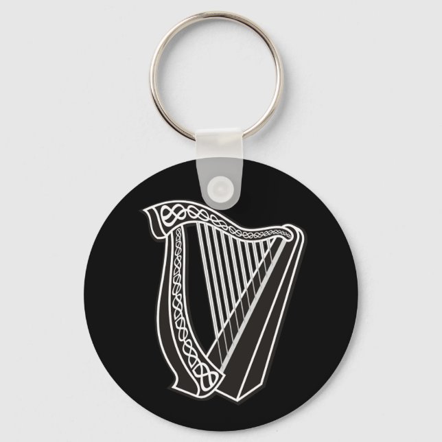 Harp Icon Key Ring (Front)