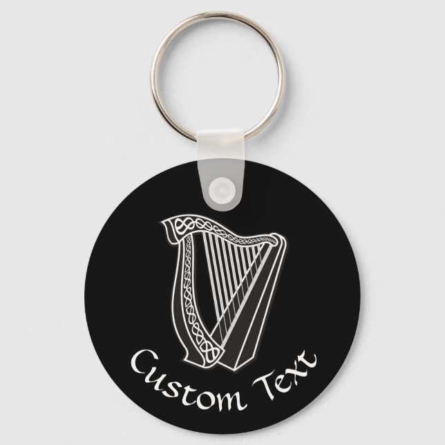 Harp Icon Keychain (Front)