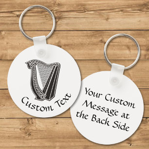 Harp Icon Keychain