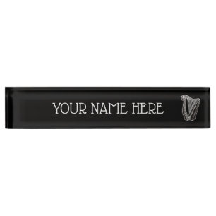 Harp Icon Nameplate