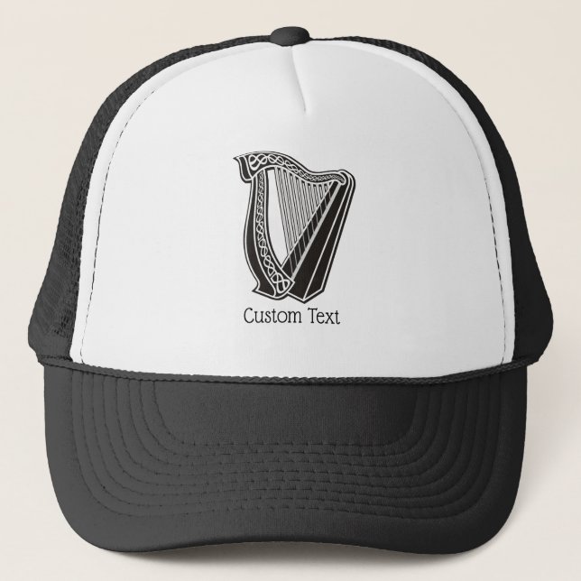 Harp Icon Trucker Hat (Front)