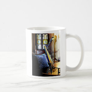 Harp In Music Room Coffee Mug