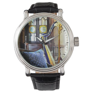 Harp In Music Room Watch