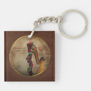 Harp Keychain