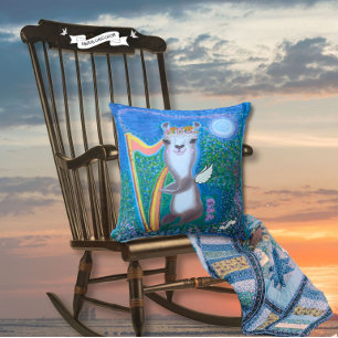 Harp Moon Angel Serenade Cushion