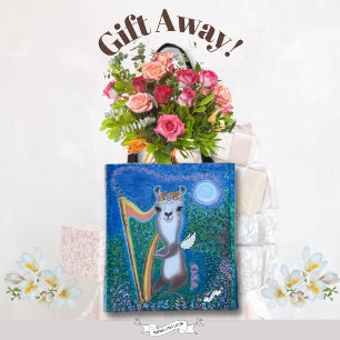 Harp Moon Serenade Tote Bag