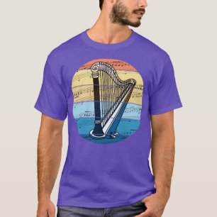 Harp Music Notation Harpist String Musician T-Shirt