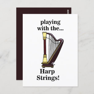 Harp Musical Instrument Harp Postcard